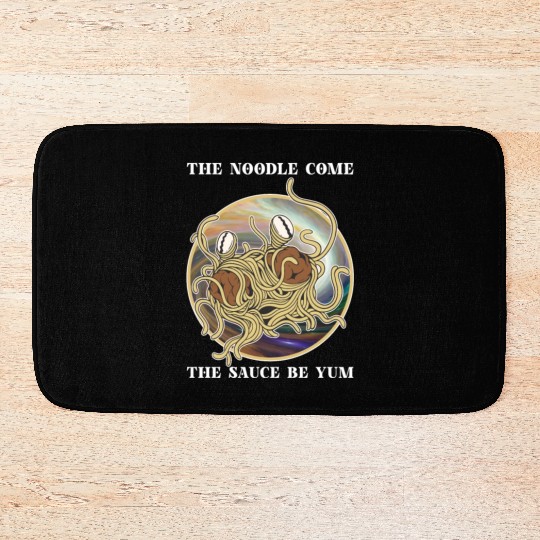 Atheist Atheism Flying Spaghetti Pastafarianism Bath Mats