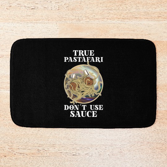 Atheist Atheism Flying Spaghetti Pastafarianism Bath Mats