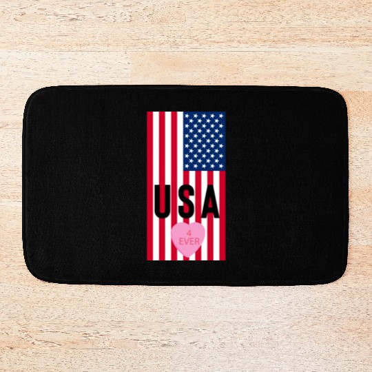 USA Stars and Stripes Bath Mats