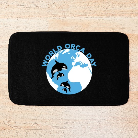 World Orca Day Bath Mats