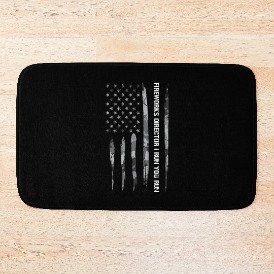 Fireworks Director I Run You Run Bath Mats