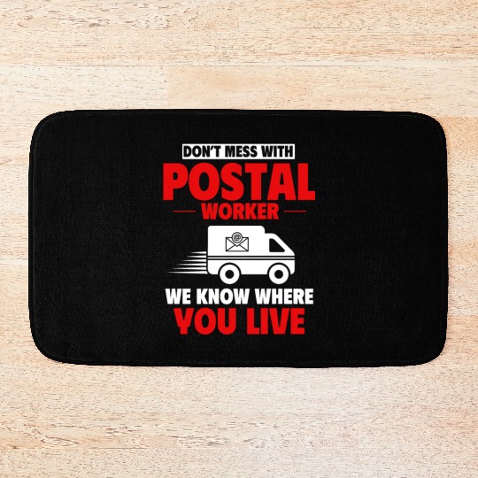 Postal Worker, Post Man Bath Mats