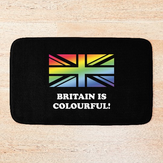 Britain Is Colourful! (Union Jack, United Kingdom) Bath Mats