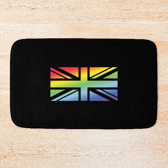 Union Jack / Rainbow Flag (Great Britain / UK) Bath Mats