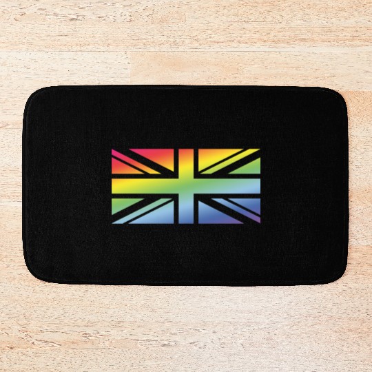 Union Jack / Rainbow Flag (Great Britain / UK) Bath Mats