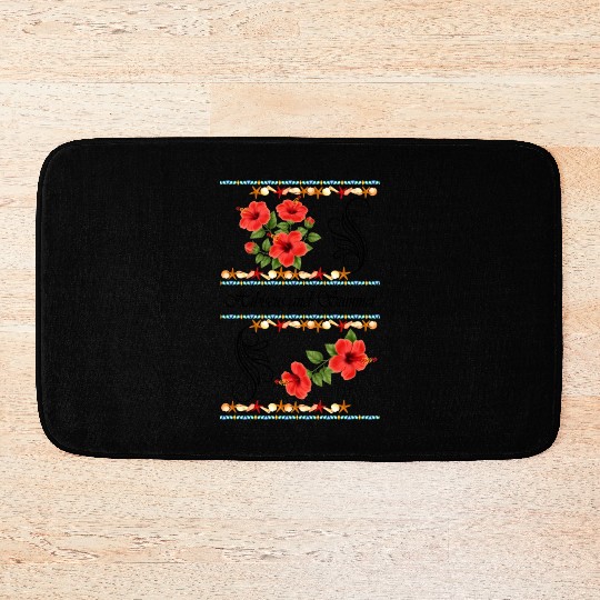 Hibiscus and Summer - Vintage Bath Mats