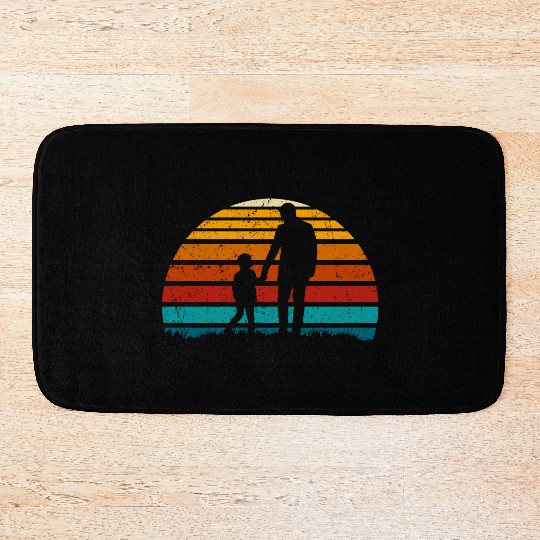 I love dad vintage Bath Mats