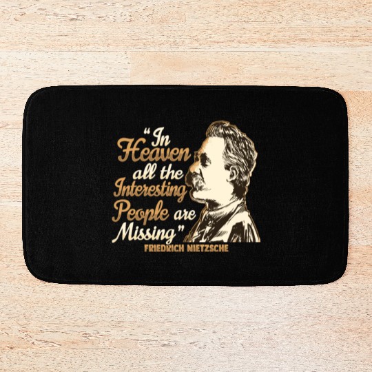 Nietzsche Quote Design for a Philosophy Student Bath Mats