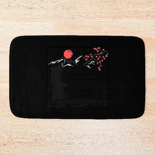 Samurai Quote Inspirational Japan Motivation Bath Mats