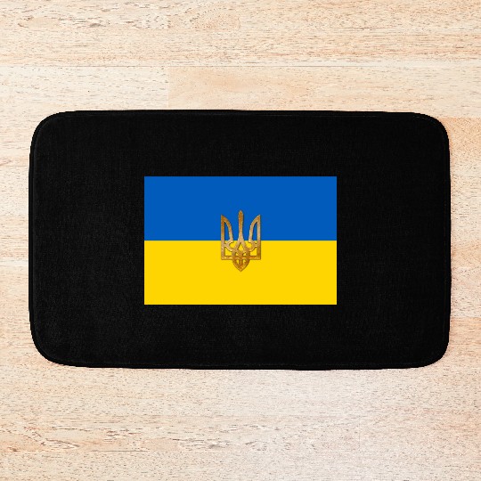 Flag of Ukraine Bath Mats