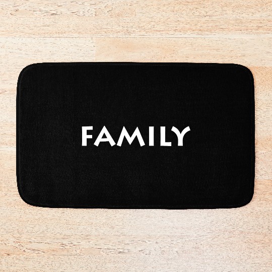 FAMILY - WHITE DESIGN Bath Mats