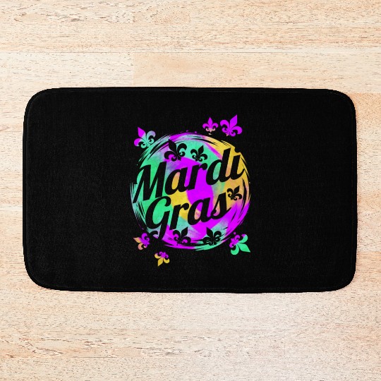 Fleur De Lis Logo For Mardi Gras Bath Mats