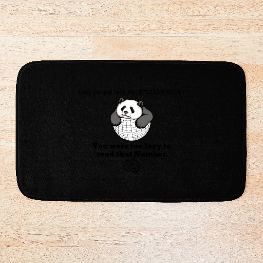 Lazy Panda - Funny Bath Mats