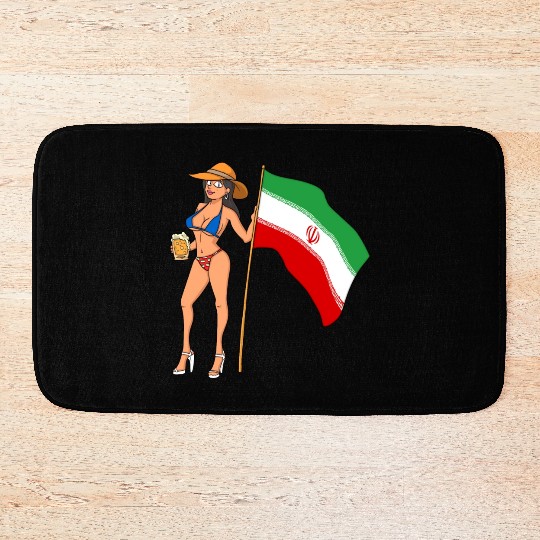 Hot Fan Girl Iran Bath Mats