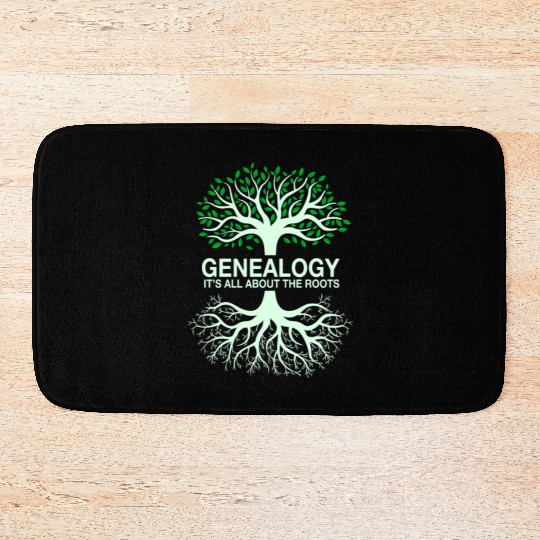 Family Tree Bath Mats Genealogy