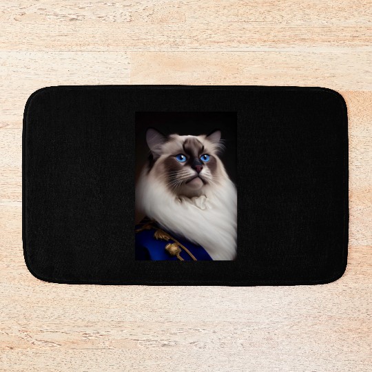Birman Cat Breed Portrait Royal Renaissance Animal Bath Mats