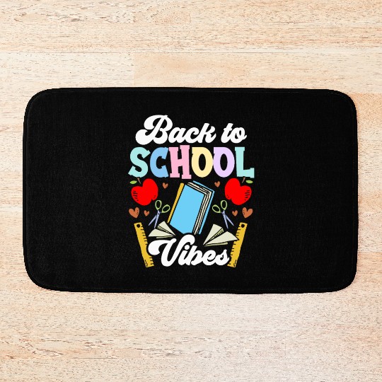 Back To School Vibes Teacher Pupil Grade Bath Mats