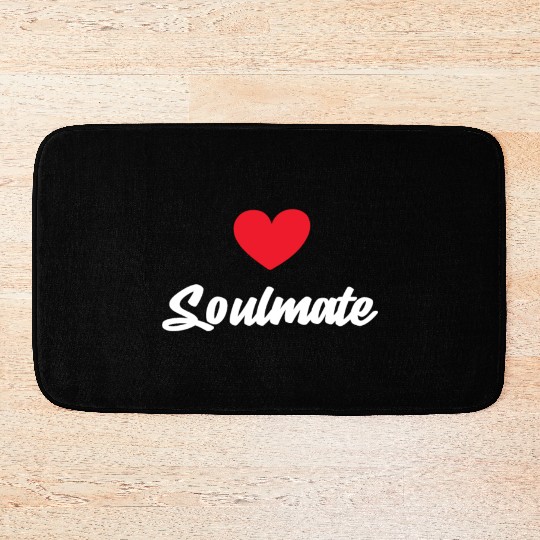 Soulmate Valentine's Day Bath Mats