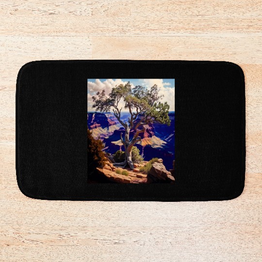Mountain Hiking Camping Trip National Park Visit Bath Mats