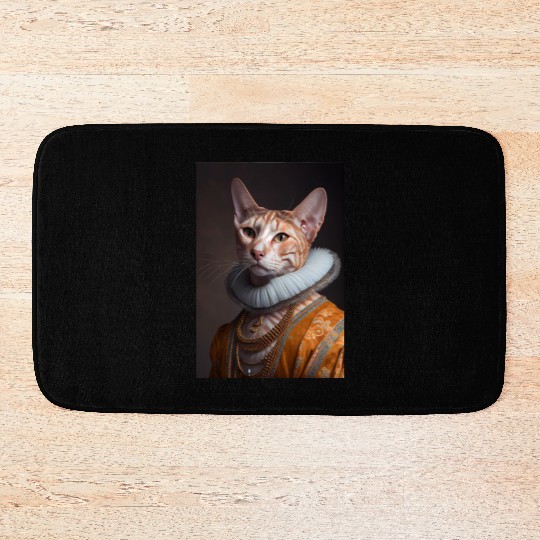 Ocicat Princess Cat Breed Portrait Royal Renaissan Bath Mats