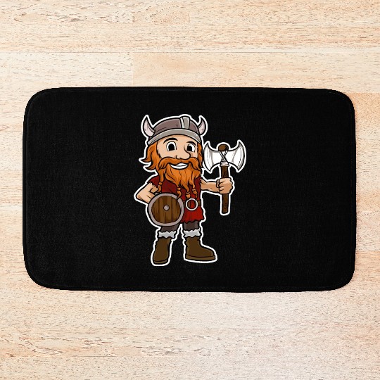 Viking Warrior Valhalla Norman Odin Axe Bath Mats