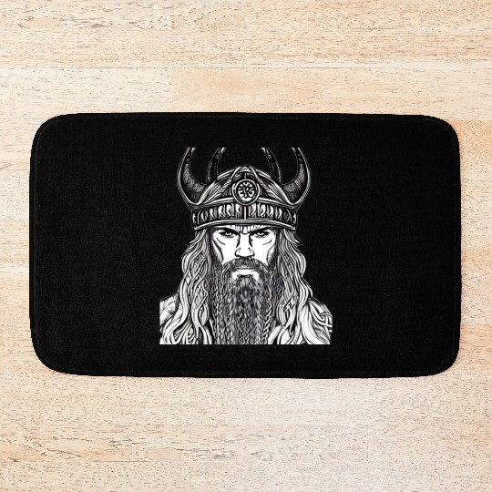 Viking Warrior Valhalla Norman Odin Bath Mats