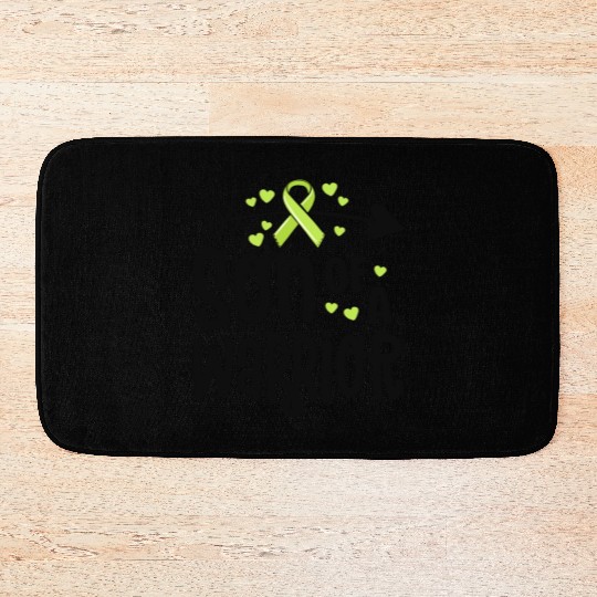 Son Of A Warrior Lymphoma Cancer Awareness Family Bath Mats