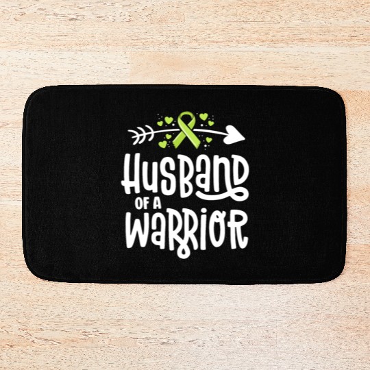Husband Of A Warrior Lymphoma Cancer Awareness Bath Mats