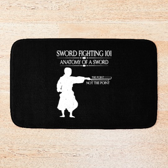 Sword Fighting 101 Anatomy Of A Sword 7 Bath Mats