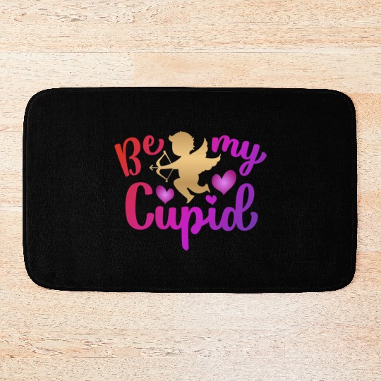 Valentines Sublimation Be My Cupid166 Bath Mats
