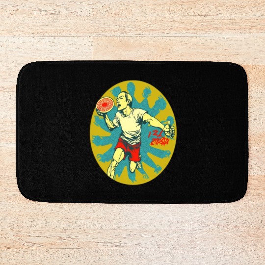 Ultimate Frisbee Retirement Appreciation Pop Art Bath Mats