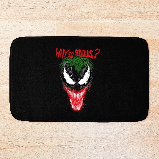 The V.e.n.o.m Joker Symbiosis Why So Serious? Bath Mats