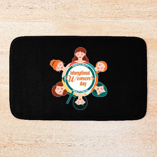 International Women's Day: Equality, Embrace Equit Bath Mats