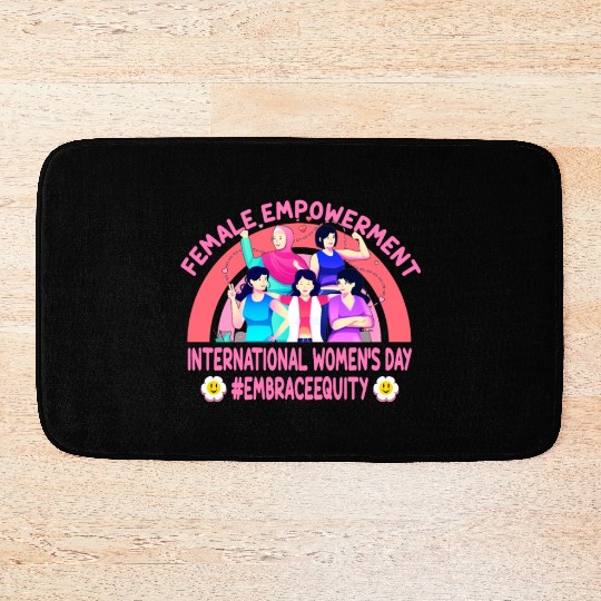 International Women's Day: Feminism Embrace Equity Bath Mats