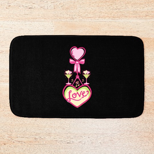 Love - Valentine's day Bath Mats