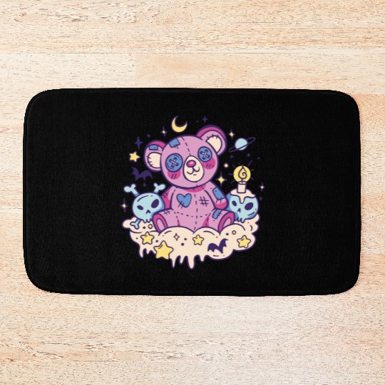Scary creepy teddy bear Scary creepy teddy bear in Bath Mats