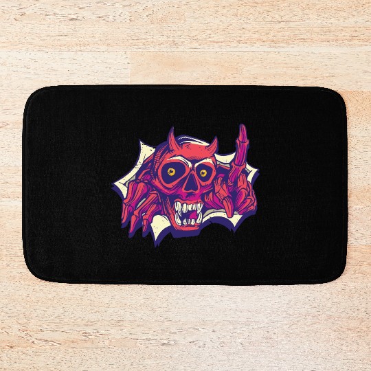 Yellow-eyed scary devil Yellow-eyed scary devil in Bath Mats