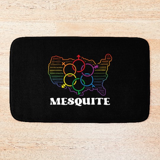 Mesquite Pride Month Pride Flag LGBT Community LGB Bath Mats