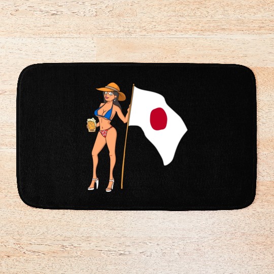 Hot Fan Girl Japan Bath Mats