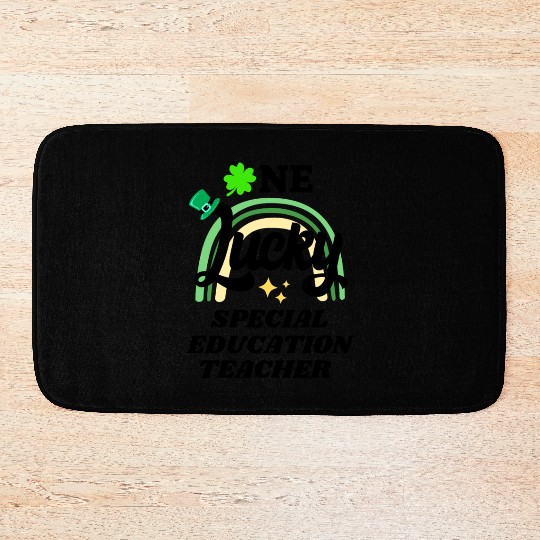 Special education teacher, St Patrick's Day Gift Bath Mats