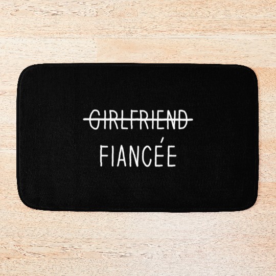 Girlfriend Fiancee Couple Engagement Engaged Bath Mats