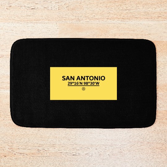 San Antonio S Coordinate's design Bath Mats