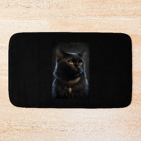 Bombay Cat Breed Portrait Royal Renaissance Animal Bath Mats
