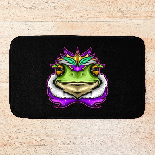 Frog King Or Frog Prince With Royal Fur For Mardi Bath Mats