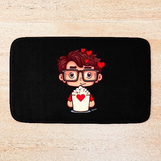 Popcorn Movie Guy Bath Mats