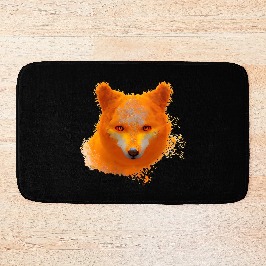 Wild creativity fox Bath Mats