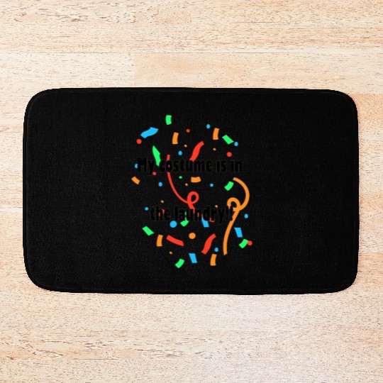 Funny Carnival Costumes & Fancy Dress Bath Mats Black