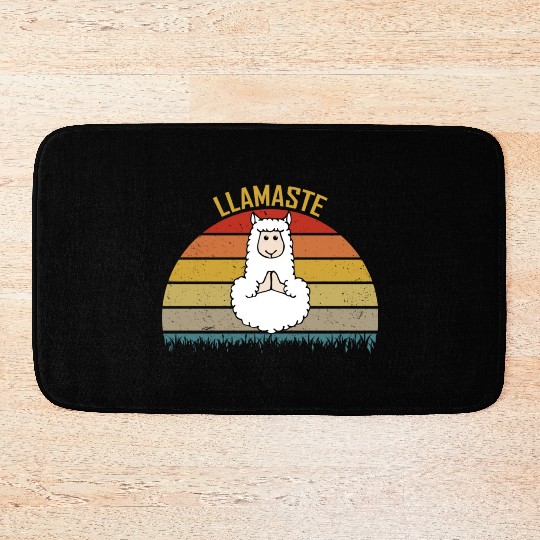 Llamaste Funny Yoga For LLama Lover Bath Mats