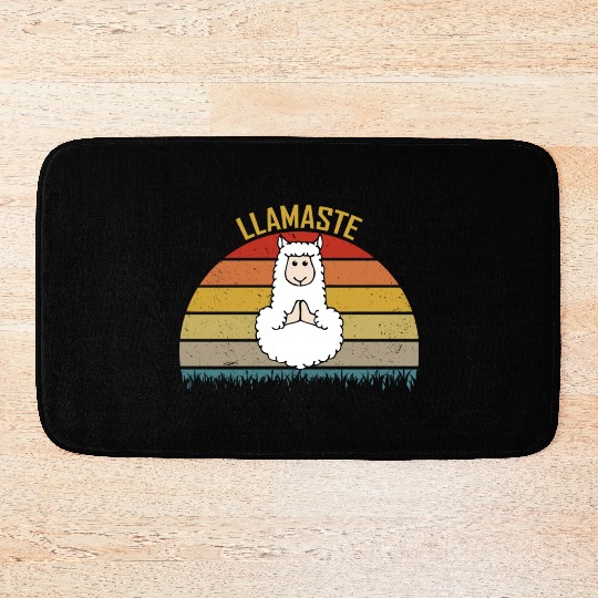 Llamaste Funny Yoga For LLama Lover Bath Mats