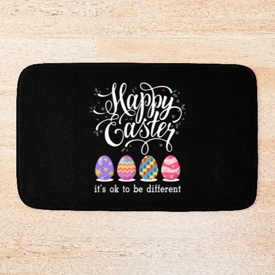 Autism Easter Egg Bunny Puzzle Awareness Bath Mats